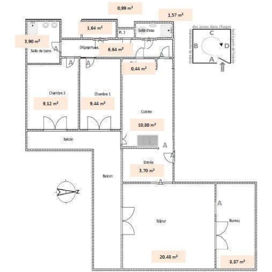  RENTAL EXPERT IMMOBILIER : Appartement | COURBEVOIE (92400) | 77 m2 | 400 000 € 